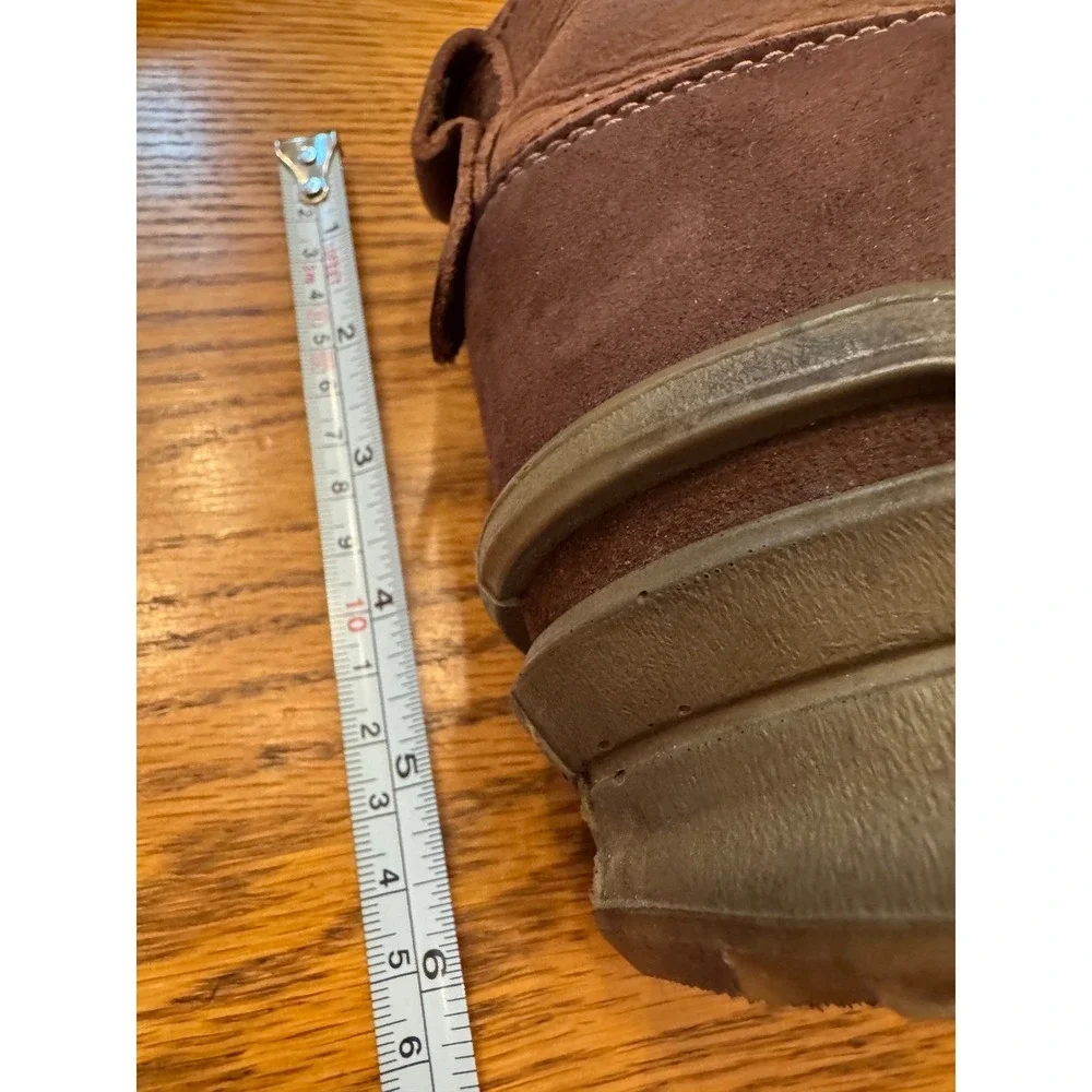 New Balance Chukka Boots Mens 13 Brown Leather Suede Lace Up Mid Top Gorpcore